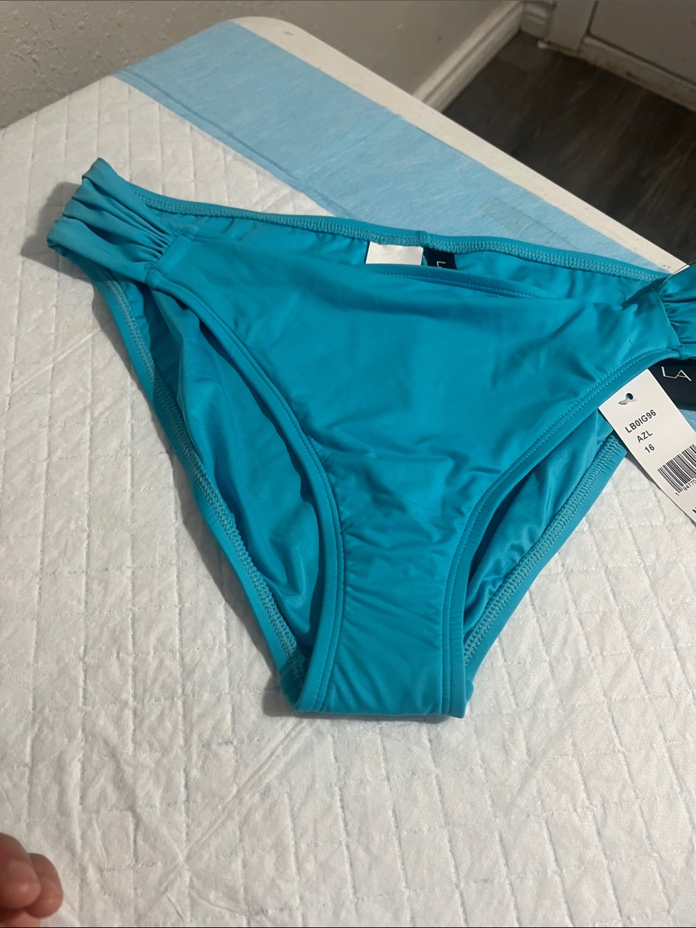 La Blanca Teal Hipster Bikini Bottom